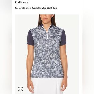 Like New Women's Callaway Quarter Zip Opti-Dri Golf, Sports Shirt Size S